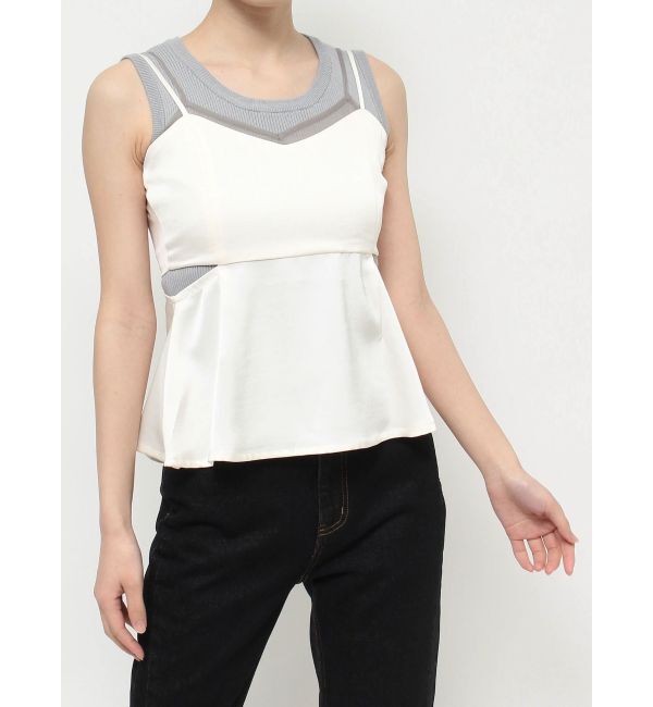 RESEXXY「シアーコンビキャミソール」|キャミソール|