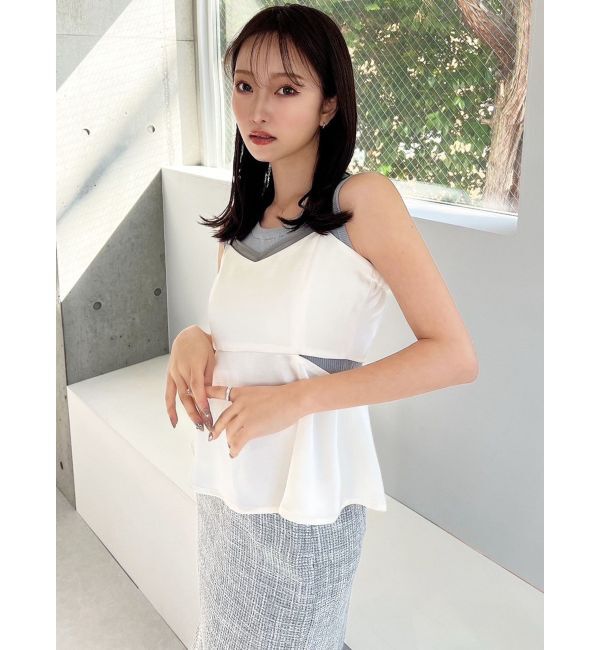 RESEXXY「シアーコンビキャミソール」|キャミソール|