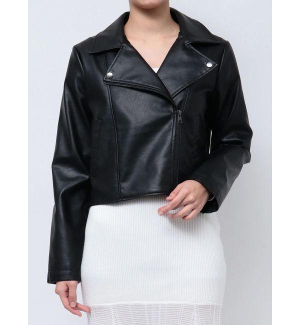 RESEXXY「フェイクレザーライダースジャケット」|ライダースジャケット|