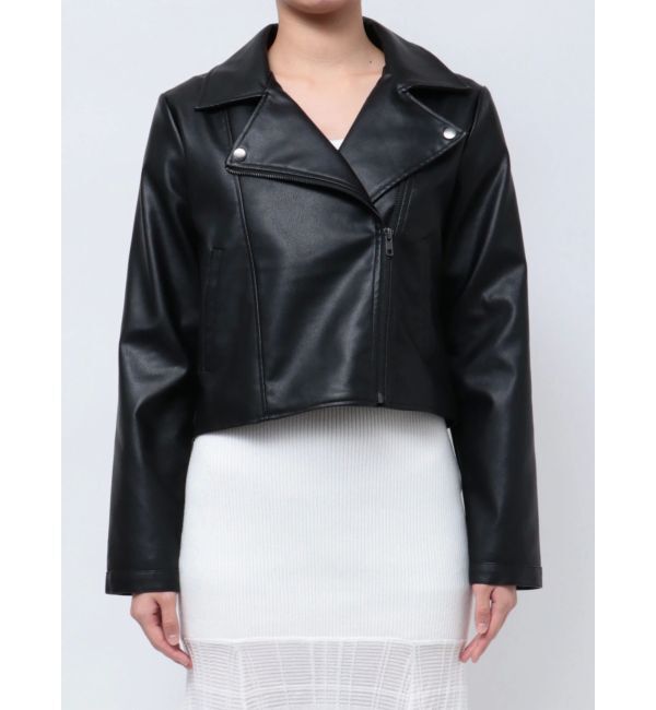 RESEXXY「フェイクレザーライダースジャケット」|ライダースジャケット|