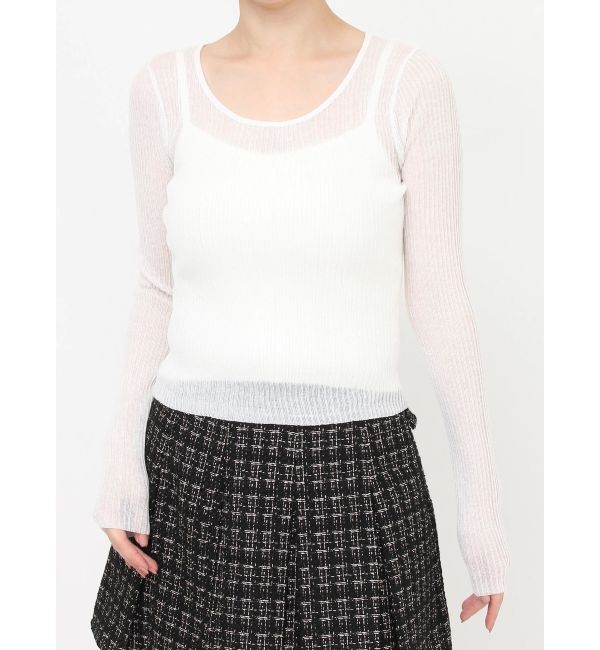 RESEXXY「シアーニットトップス」|ニット・セーター|