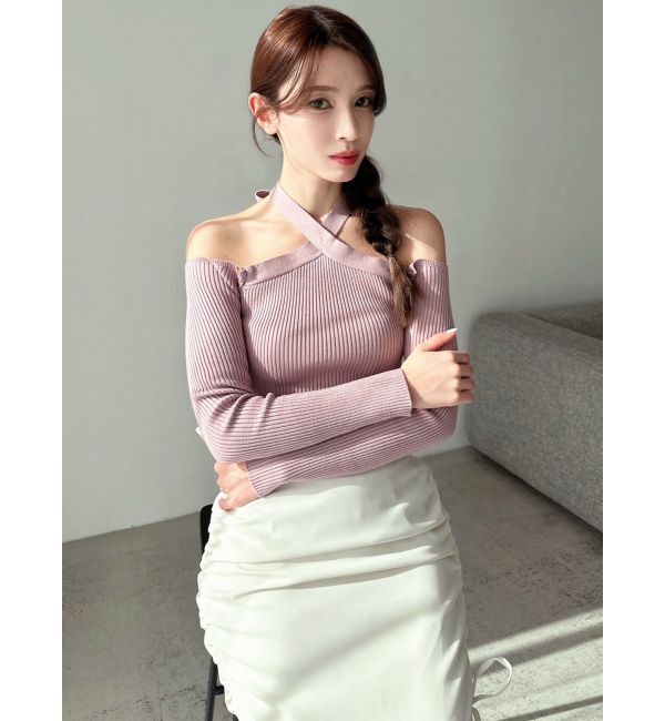 RESEXXY「ホルターネックニットトップス」|ニット・セーター|