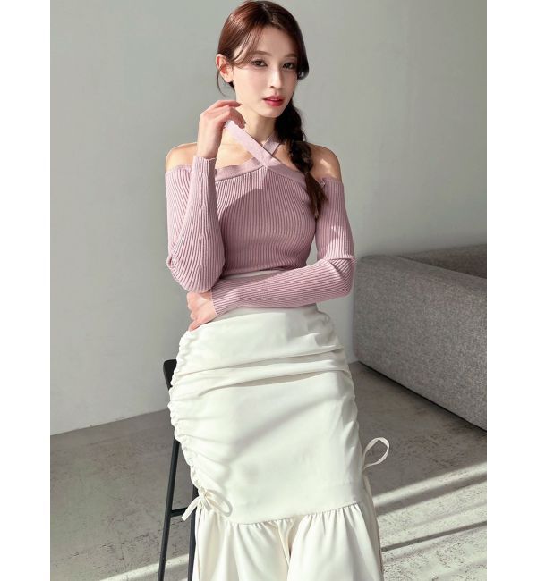 RESEXXY「ホルターネックニットトップス」|ニット・セーター|