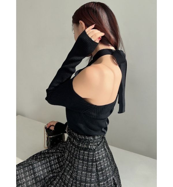 RESEXXY「ホルターネックニットトップス」|ニット・セーター|