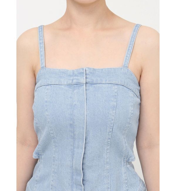 RESEXXY「カットアウトデニムワンピース【セットアップ着用可能】」|ワンピース|