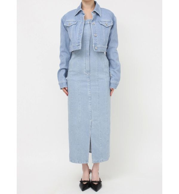 RESEXXY「カットアウトデニムワンピース【セットアップ着用可能】」|ワンピース|
