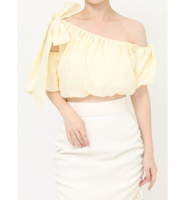 RESEXXY「ビッグリボンワンショルブラウス」|シャツ・ブラウス|