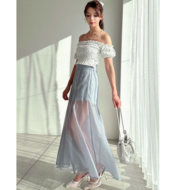 RESEXXY「シャーリングカットトップス」|Tシャツ・カットソー|