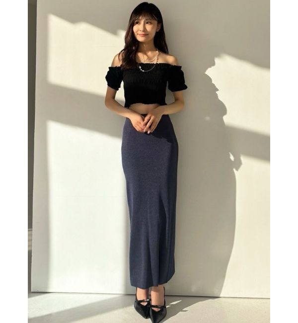 RESEXXY「シャーリングカットトップス」|Tシャツ・カットソー|