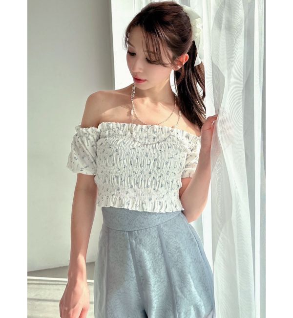 RESEXXY「シャーリングカットトップス」|Tシャツ・カットソー|