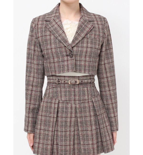 RESEXXY「クロップドジャケット【セットアップ着用可能】」|テーラードジャケット|