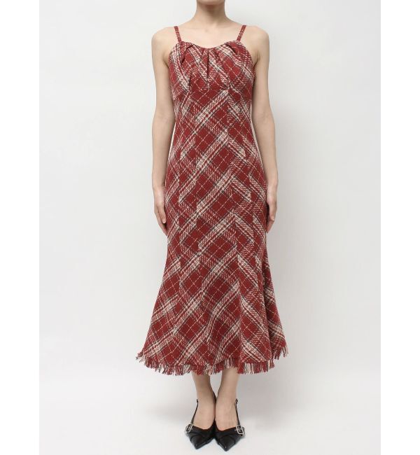 RESEXXY「バイアスチェックビスチェワンピース」|ワンピース|