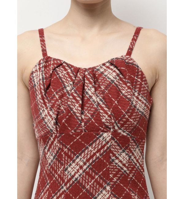 RESEXXY「バイアスチェックビスチェワンピース」|ワンピース|