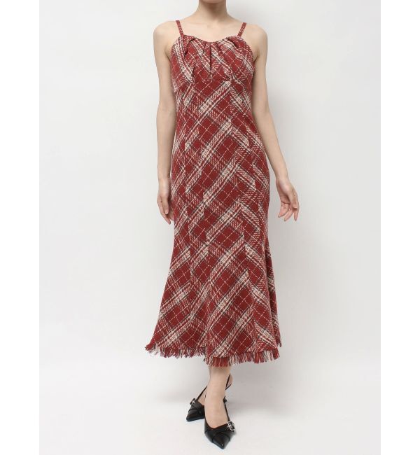 RESEXXY「バイアスチェックビスチェワンピース」|ワンピース|