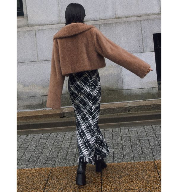 RESEXXY「バイアスチェックビスチェワンピース」|ワンピース|