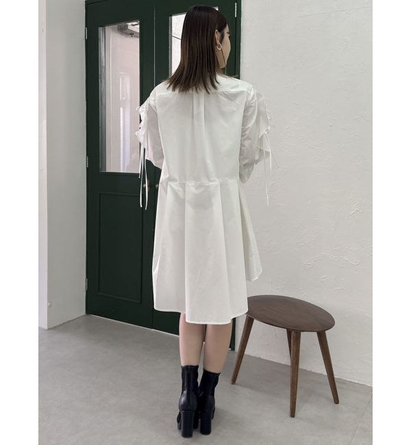 dazzlin「5分袖シャツイレフレアミニワンピース」|ワンピース|