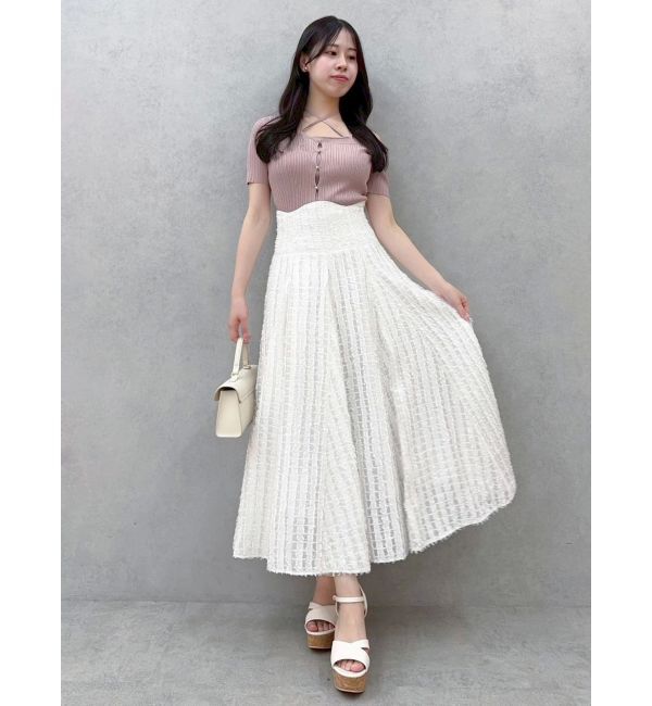 dazzlin「シアーボリューミーフレアスカート」|スカート|
