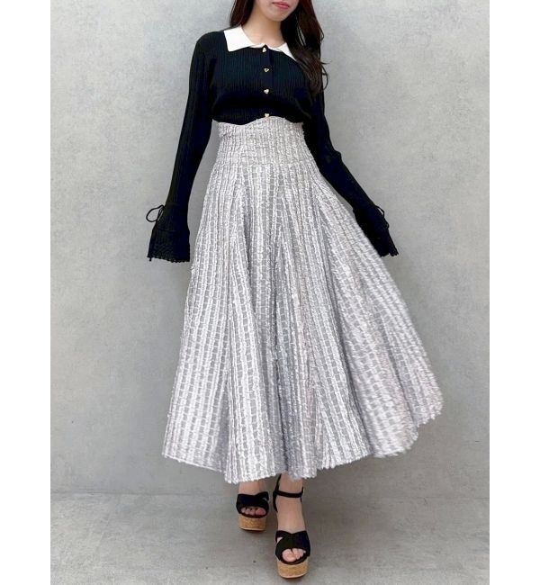 dazzlin「シアーボリューミーフレアスカート」|スカート|