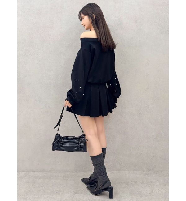dazzlin「【20周年記念復刻！/セットアップ対応】ボックスプリーツカットミニスカート」|スカート|