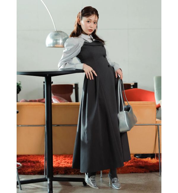 dazzlin「【久間田琳加コラボ】シャツベアドッキングワンピース」|ワンピース|