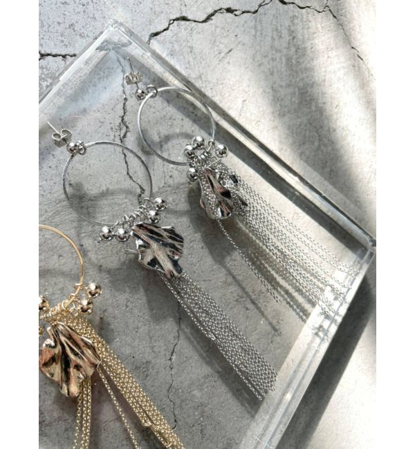 EMODA「フリンジチェーンピアス」|ピアス|シルバー