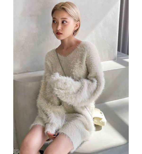 EMODA「2WAYシャギーミニワンピース」|ワンピース|