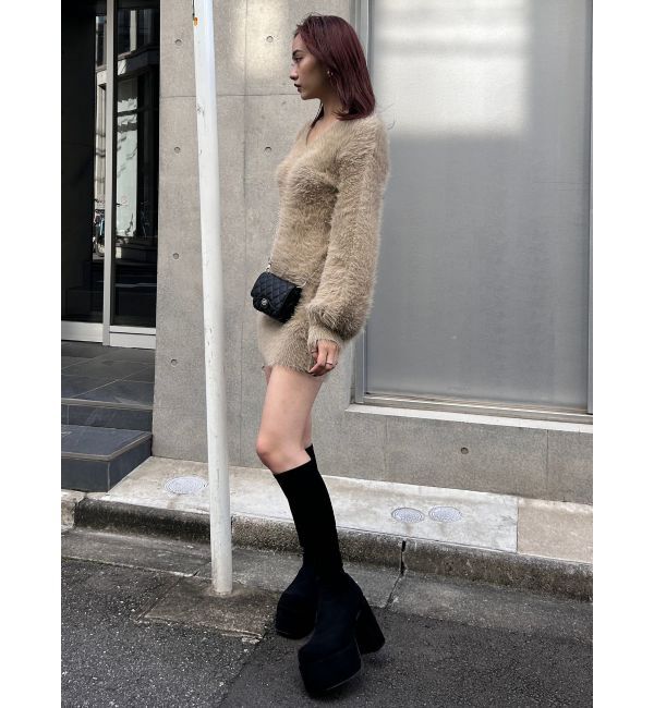 EMODA「2WAYシャギーミニワンピース」|ワンピース|