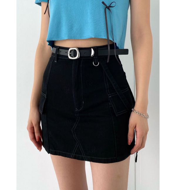 EMODA「ハングベルトデニムスカート」|スカート|