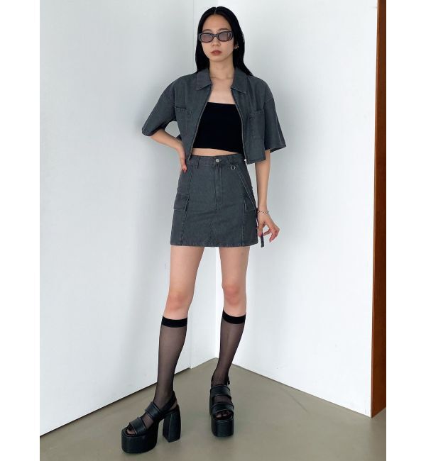 EMODA「ハングベルトデニムスカート」|スカート|