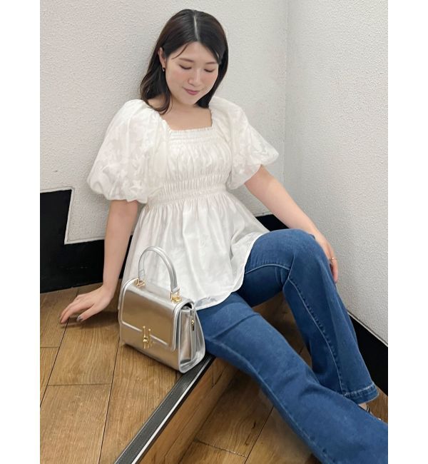 MERCURYDUO「オパールボリュームスリーブチュニック」|シャツ・ブラウス|