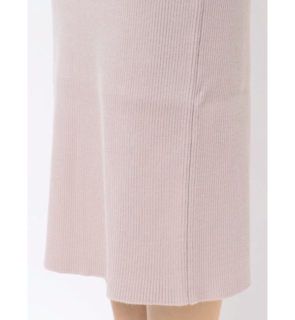 MERCURYDUO「異素材ラッフルバックリボンニットワンピース」|ワンピース|