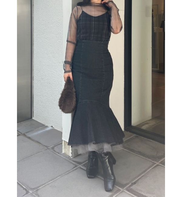 MERCURYDUO「シアープリントカットソー」|Tシャツ・カットソー|