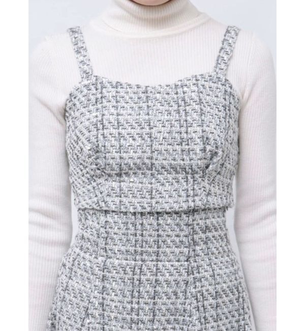 MERCURYDUO「オリジナルツイードビスチェ【セットアップ着用可】」|シャツ・ブラウス|ブラック