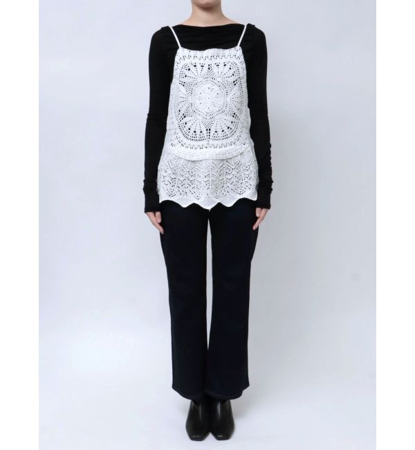 MERCURYDUO「【OUNNOUN】ドイリークロシェキャミ」|キャミソール|