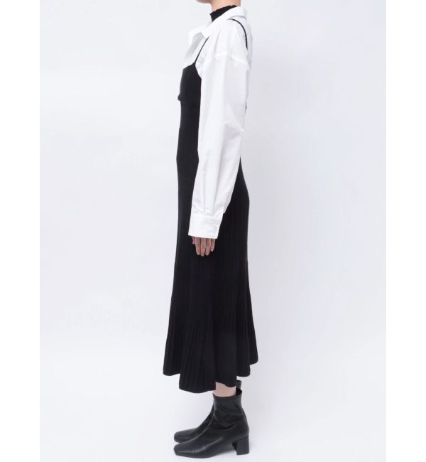 MERCURYDUO「【MARY QUANTコラボ】シャツドッキングニットワンピース」|ワンピース|