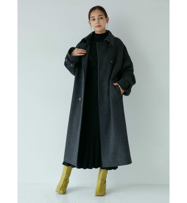 MURUA「ダブルステンカラーコート」|ステンカラーコート|