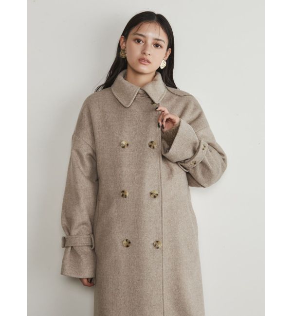 MURUA「ダブルステンカラーコート」|ステンカラーコート|