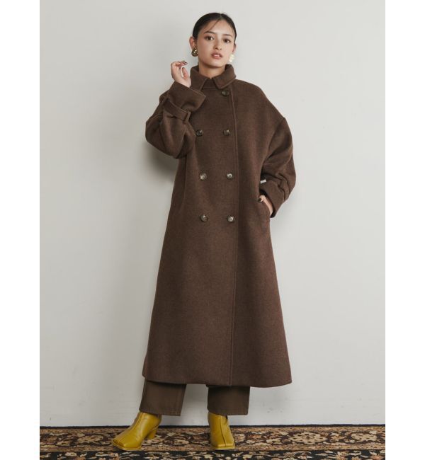 MURUA「ダブルステンカラーコート」|ステンカラーコート|