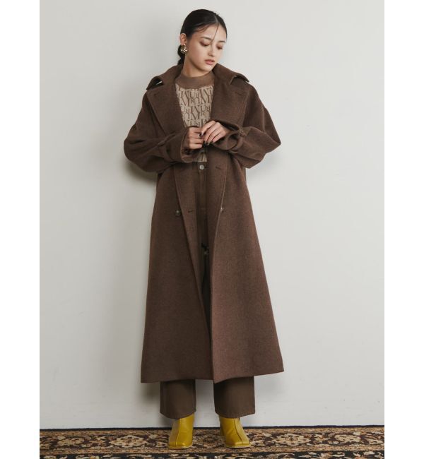 MURUA「ダブルステンカラーコート」|ステンカラーコート|