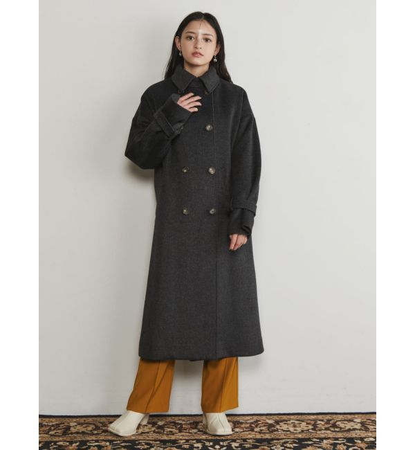 MURUA「ダブルステンカラーコート」|ステンカラーコート|