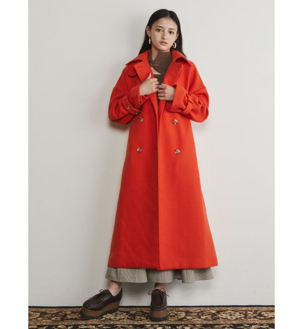 MURUA「ダブルステンカラーコート」|ステンカラーコート|