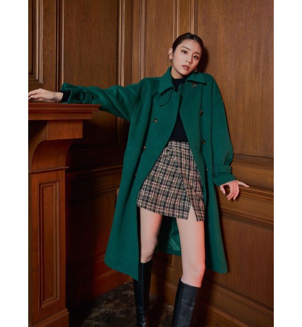 MURUA「ダブルステンカラーコート」|ステンカラーコート|