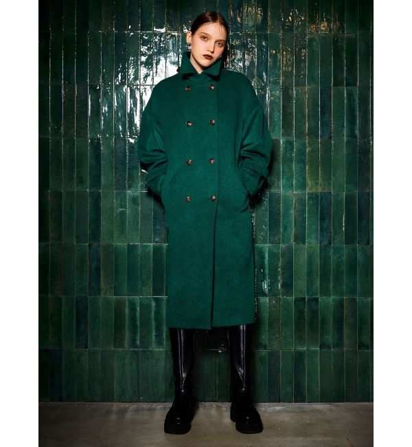 MURUA「ダブルステンカラーコート」|ステンカラーコート|