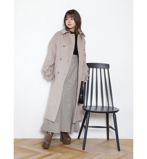 MURUA「ダブルステンカラーコート」|ステンカラーコート|