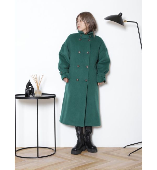 MURUA「ダブルステンカラーコート」|ステンカラーコート|