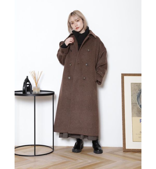 MURUA「ダブルステンカラーコート」|ステンカラーコート|