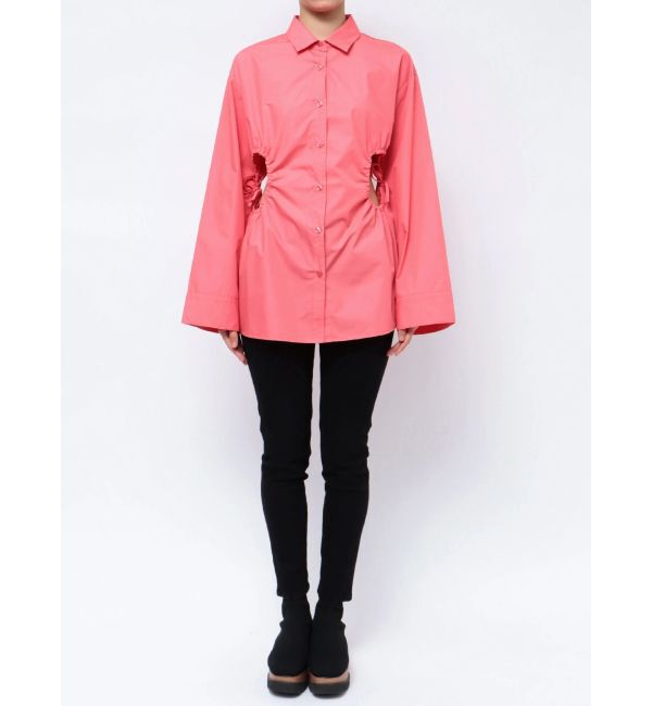 MURUA「サイドホールギャザーシャツ【WEB限定】【ブラウス】」|シャツ・ブラウス|