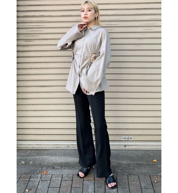 MURUA「サイドホールギャザーシャツ【WEB限定】【ブラウス】」|シャツ・ブラウス|