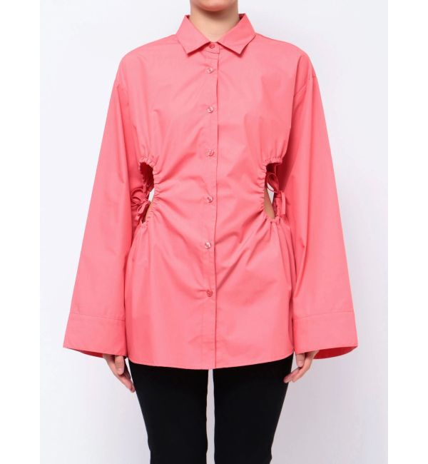 MURUA「サイドホールギャザーシャツ【WEB限定】【ブラウス】」|シャツ・ブラウス|