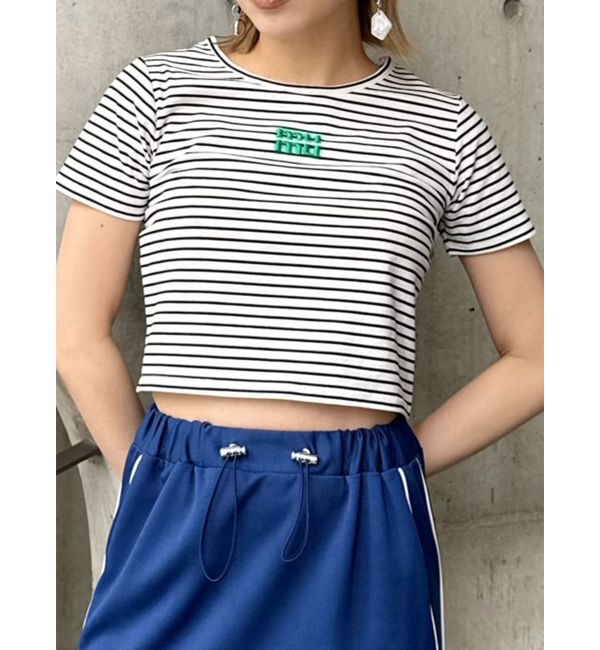 MURUA「ロゴクロップトTシャツ」|Tシャツ・カットソー|ミックス